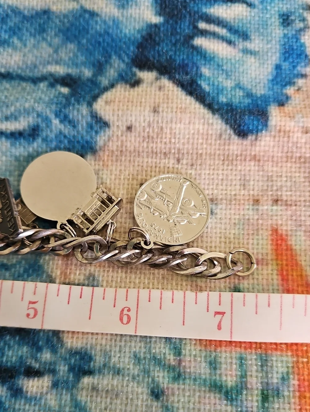 Vintage Sterling Silver Charm Bracelet